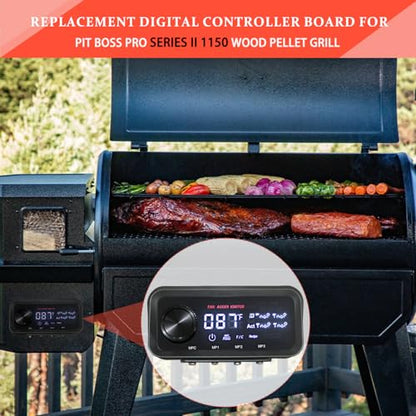 Replacement Pit Boss PID Thermostat Control Board 80145 Compatible with Pit Boss Pro Series II 1150 Wood Pellet Grills, with WiFi & Bluetooth Function, can Connect to Mobile APP. - size: 80145