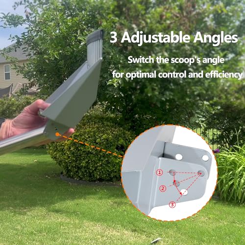 Heavy Duty Pooper Scooper 66in Tempered Spring Steel Scoop Long Stainless Steel Handle Dog Pooper Scooper for Large Dogs Outdoor Pet Waste Removal Shovel | Long Stainless Steel Handle Dog Pooper Scooper for Large Dogs Outdoor Pet Waste Removal Shovel