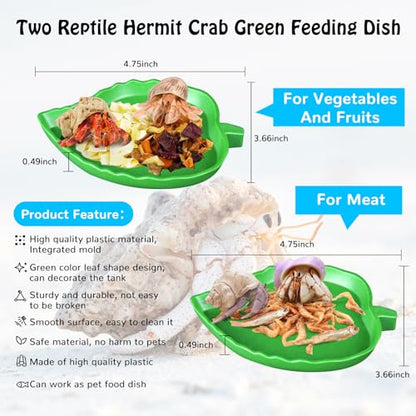 7 Pack Hermit Crab Pool Hermit Crab Water Bowl Dish Hermit Crab Food Bowl Dish Hermit Crab Accessories Starter Kits