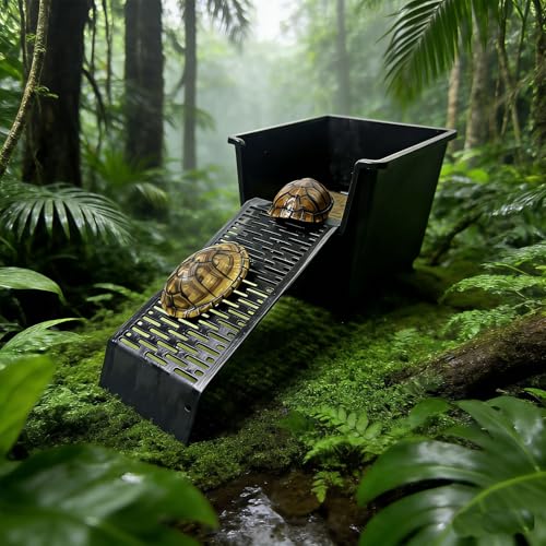 Hanging Turtle Laying Eggs Mud Turtle Breeding Box Basking Platform Turtle Dock for Basking Nesting Box Ramp for Reptile Frog Terrapin