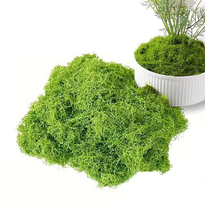 Fake Green Moss for Decorating, 100g/3.5oz Artificial Moss for Aquarium Model Crafts Table Centerpieces Decor (Green, 100g/3.5oz) - size: 100g/3.5oz