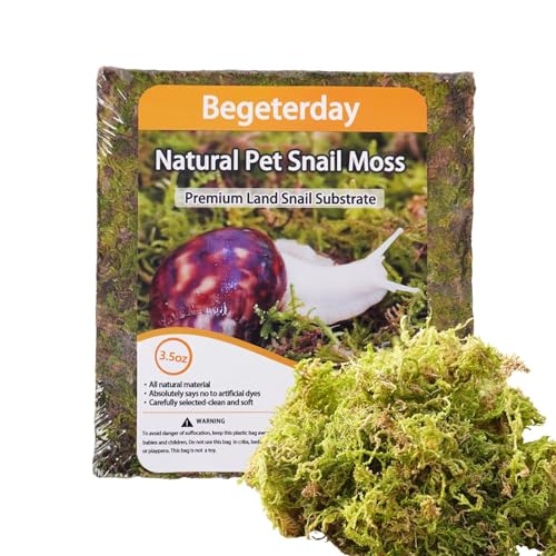 Natural Moss for Pet Snails, Perfect Pet Snail Supplies for Maintain The Humidity Levels in The Enclosure