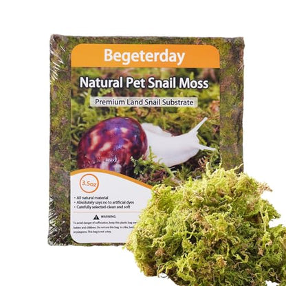 Natural Moss for Pet Snails, Perfect Pet Snail Supplies for Maintain The Humidity Levels in The Enclosure