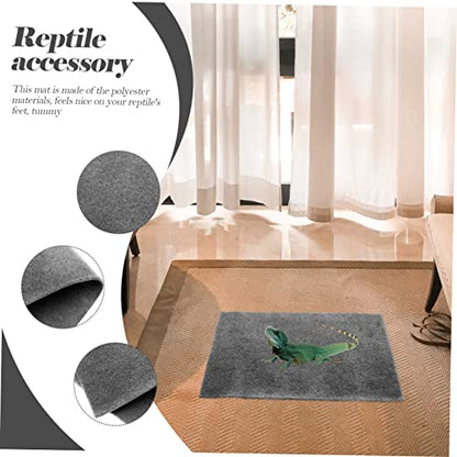 LIOOBO 2pcs Reptile Tank Accessories Decorative Reptile Carpet Tortoise Bedding Cypress Mulch Pad Household Snake Bedding