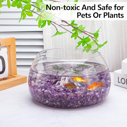 0.5 Lb/230g Amethyst Quartz Crystal Chips Bulk, Purple Crushed Stones Natural Gemstones Healing Reiki Crystals Mini Quartz Vase Filler Aquarium Gravel Rocks, 5-7mm - color: Amethyst, size: 0.5 LB
