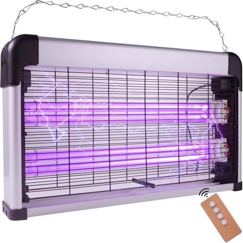 100W Dual-Tube UV Light Box UVC Lamp for Garage, 265nm Full-Coverage Air Refreshment | Wall-Mount or Freestanding Design | Remote & Timer,Industrial-Grade Bulbs (with-Ozone)