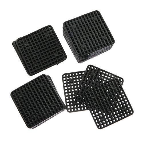 30pcs Flower Pot Hole Mesh Pads Plastic Square Thicken Breathable Net Bottom Grid Mat for Bonsai Garden Supplies