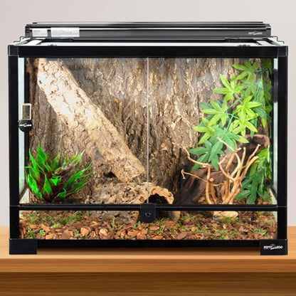 REPTI ZOO UVB Reptile Light, New Version T5 HO UVB Lighting Combo Kit, Reptile Terrarium Hood with 10.0 UVB Tube Bulb, Reptile Light Fixture 8W-12Inch - size: 8W-12Inch