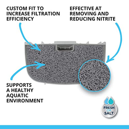 Fluval 107/207 Nitrite Remover Pad, 3-Pack | Replacement Aquarium Canister Filter Media - size: 106\/206, 107\/207 Nitrite Remover, style: Nitrite Remover