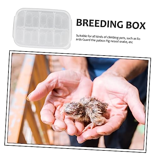 1pack Reptile Egg Incubator for Hatching Gecko Lizard and Design for Easy Visibility and Professional Breeding Box