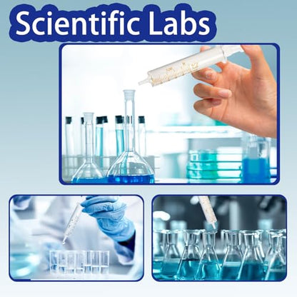10 Pack 10ml Glass Syringe With Caps