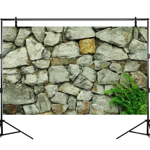 Stone Aquarium Background Natural Rock Fish Tank Background Rocky Glass Terrarium Background Stone Rock Reptile Habitat Background Poster Stone Wall with Green Grass Aquarium Backdrop 24x12in - color: Grey_Green, size: 24(W)x12(H)inches/ 60(W)*30cm(H)