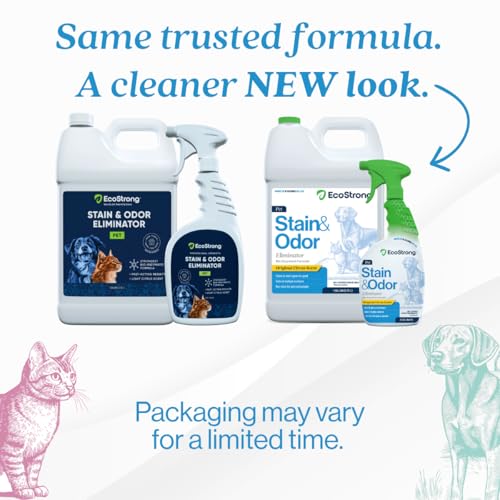Eco Strong Pet Stain and Odor Remover - Cat Urine Enzyme Cleaner Destroyer, Urine Destroyer for Dogs, Pet Urine Enzyme Cleaner - 160 Oz - size: 160 Fl Oz (Pack of 2)