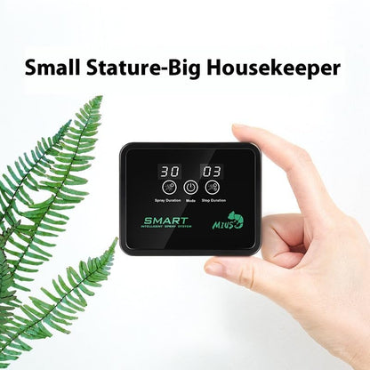 Automatic Rain Forest Spray System, Smart Humidifier Terrarium Misting Kit with Timer, 5m Pipe Length, 2 Nozzles, Humidity