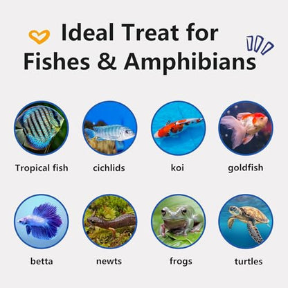 Amzey 0.5oz Sun Dried Baby Shrimp for Turtles - 100% Natural Dried Red Shrimp Fish Food, High Protein Gammarus, Food for All Aquatic Fish, Turtles, Frog, and Newts