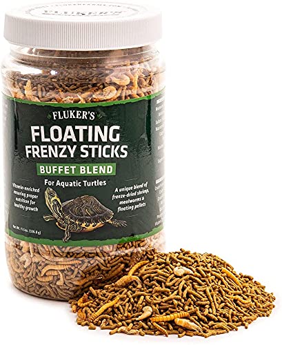 DBDPet Fluker's Buffet Blend Aquatic Turtles Floating Frenzy Sticks Freeze Dried Food 11.5oz - Includes Attached Pro-Tip Guide