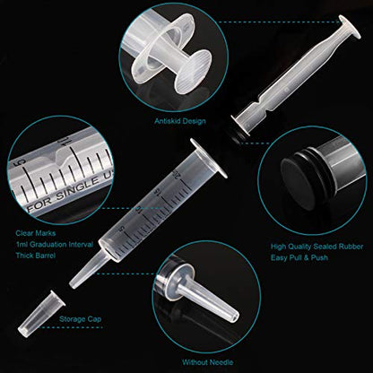 10Pack 20ml Syringe for Liquid - Syringes without Needle - 20 ml Sterile Packed Plastic Syringe for Medicine Student Lab Measuring Liquids and Pet Feeding Oral Food (10 Pack 20cc )