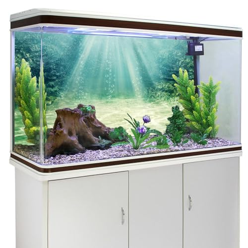 36x24 inches Aquarium Backdrop Underwater Ocean Floor Fish Tank Background | AWERT Aquatic Plant Bubble Terrarium Background - size: 36x24in/90x60cm