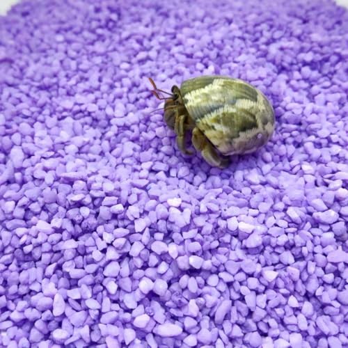 Purple Substrate Sand, Reptiles, Aquarium Decorations, Aquarium Sand, Terrarium Bedding, Fish, Amphibians Shallow-Water Creature Supplies (200, g)