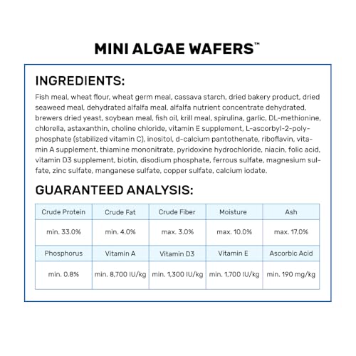 Hikari Tropical Mini Algae Wafers Fish Food, 3.0 oz (85g) - size: 3 Ounce (Pack of 1)