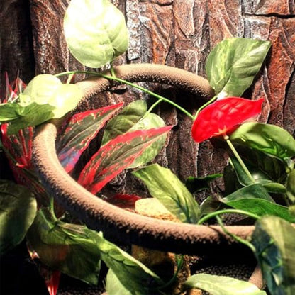 5Pcs Reptile Vines for Terrarium 13FT Flexible Jungle Climbing Vine Branch for Bearded Dragon Plastic Plants and Leaves Tank Accessories Decor for Gecko Lizard Snake Chameleon Hermit Crab Frog