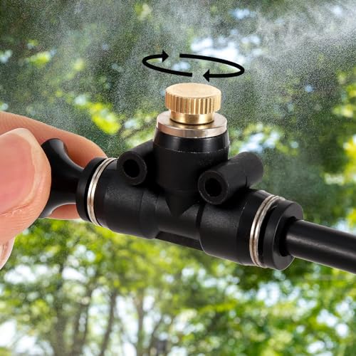 Brass Misting Nozzle Plug 12pc Heavy Duty 10/24 Screw Thread Misting Nozzle Plug for Raised Garden Bed Backyard Outdoor Cooling System | 10/24 Screw Thread Misting Nozzle Plug for Raised Garden Bed Backyard Outdoor Cooling System - size: 12pc-brass mistin