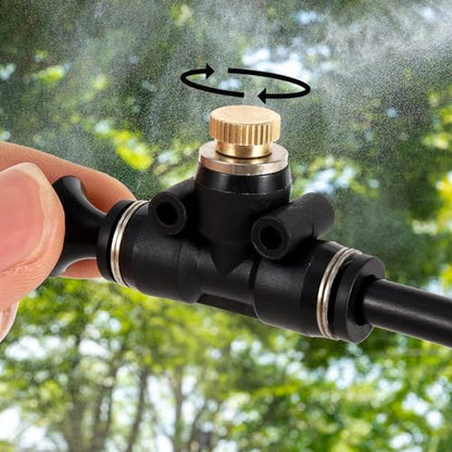 Brass Misting Nozzle Plug 12pc Heavy Duty 10/24 Screw Thread Misting Nozzle Plug for Raised Garden Bed Backyard Outdoor Cooling System | 10/24 Screw Thread Misting Nozzle Plug for Raised Garden Bed Backyard Outdoor Cooling System - size: 12pc-brass mistin