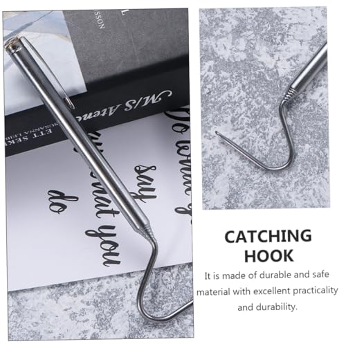 HANABASS 2pcs Heavy Duty Snake Catching Clip Grappling Hooks Large Steel Hooks for Reptile Grabber