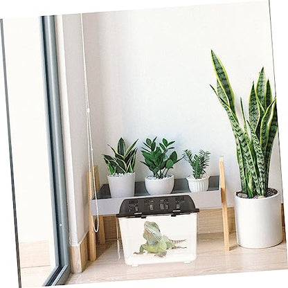 FOMIYES Portable Breeding Box for Lizards Spiders Reptile Feeder Transport Box Breathing Pet Supply Accessories