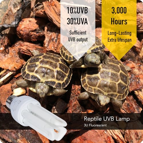 MRREPTILE UVB Reptile Light, 13W 10.0 UVB Bulb Light for Reptiles, UVA UVB Reptile Light, Desert Reptiles UVB Lamp for Bearded Dragon (UVB10.0 13W) - style: UVB10.0 13W