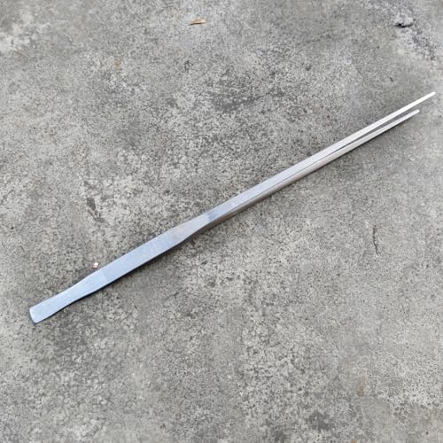 Extra Long 18.7 Inch Stainless Steel Tweezers Feeding Tongs (Longer Than Arms, Straight) for Terrarium