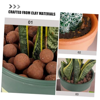 1bag Decorative Clay Rocks for of Breathable Cultivation for Indoor and Water Plants Base for Healthy Growth and Aesthetic Appeal