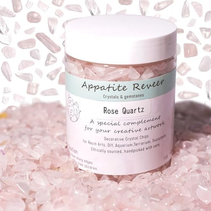 Rose Quartz & Clear Quartz Crystal Chips 1lb (1200+ Pcs)-5-8mm Love & Clarity Mix, Healing Stones for Plants, Aquarium, Crafts, DIY & Gifts - color: Rose Quartz & Clear Quartz, size: 1LB