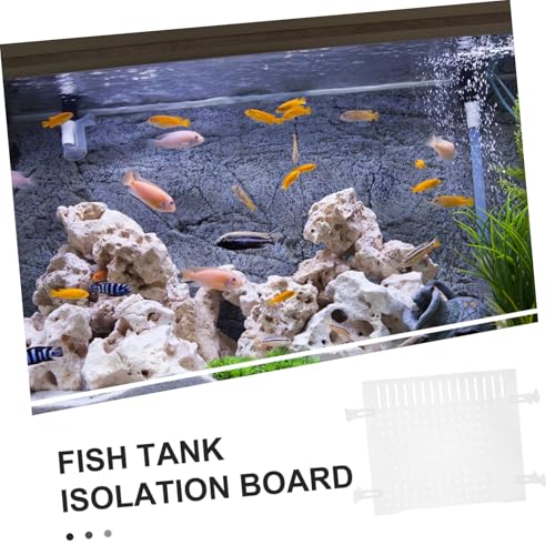 Clear Acrylic Fish Tank Divider for Aquariums Flexible Isolation Plate with Rounded Edges DIY Fit for Various Protects Fish and Prevents Conflicts in Reptile and Shrimp Tanks