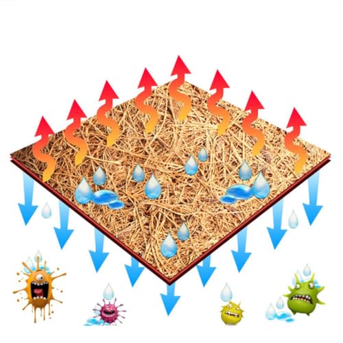 Healifty Reptile Pet Mat Bedding Liner 2pcs Natural Coconut Fiber Breathable Odorless and Anti-Performance Features for Tortoise and Reptile Pet Box for Microlandschaft Landscaping