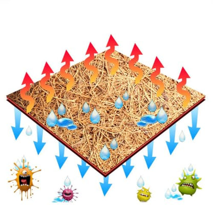 Healifty Reptile Pet Mat Bedding Liner 2pcs Natural Coconut Fiber Breathable Odorless and Anti-Performance Features for Tortoise and Reptile Pet Box for Microlandschaft Landscaping