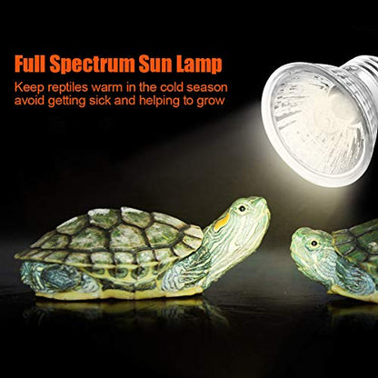 Fydun Uva Uvb Full, Lamp Sunbathe Lizard Warmness Bulb 25W Pet Heating Lamp Light Bulb Reptile Full Spectrum Sun Spectrum Solar Reptile Heating Mild (25W)
