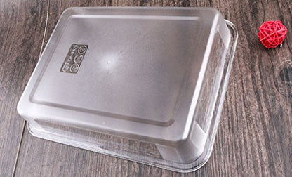 OMEM Reptile Drinking Tray - Large Water Dish Plastics Plate for Turtles, Small Reptiles, Ball Pythons, Lizards, and Snake Cages Bowl (L=32x25x5.5cm, White) - color: White, size: L=32*25*5.5