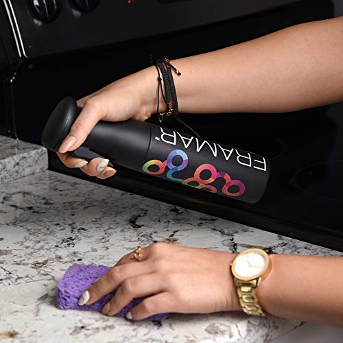 FRAMAR Premium Hair Mister Spray Bottle, Continuous Spray Bottle For Hair | Water Sprayer, Continuous Mister for Salon Supplies, Ultra Fine Mist, Black 250 ml - color: Black