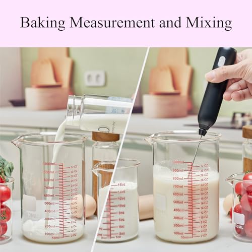 High Borosilicate Glass Measuring Cup-V-Shaped Spout,1000ml(32OZ) Glass Measuring Beaker for Kitchen or Restaurant, Easy to Read - size: 1000ml (32oz)