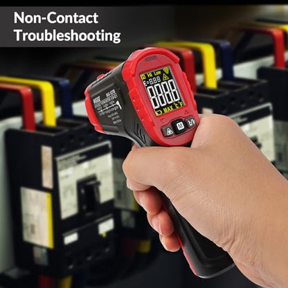 Infrared Thermometer Gun WG-127B, Digital IR Thermometer for Cooking, Candy, Food, Pizza Oven, Grill & Engine, Temp Reader -58℉~1112℉(-50℃~600℃) Non-Contact Temperature Gun (Not for Human)
