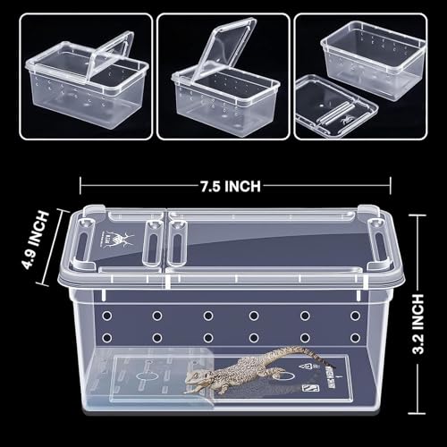 4pack Critter Keeper Ant Farm Cane Toad Trap Little Live Pets Bug Catcher Kit for Kids Frog Habitat Turtle Tank Reptile Terrariums Lizard Cage Fish Bowl Beach Aquarium Catch and Release - size: 4