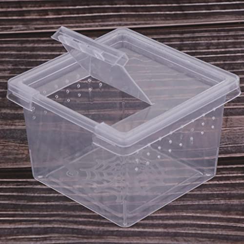 Baoblaze Transparent Breeding Box for //Reptile, Small Cage Hatching Container, Food Storage Viewing .6x2.6x1.7inch, 30Pcs
