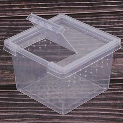 Baoblaze Transparent Breeding Box for //Reptile, Small Cage Hatching Container, Food Storage Viewing .6x2.6x1.7inch, 30Pcs
