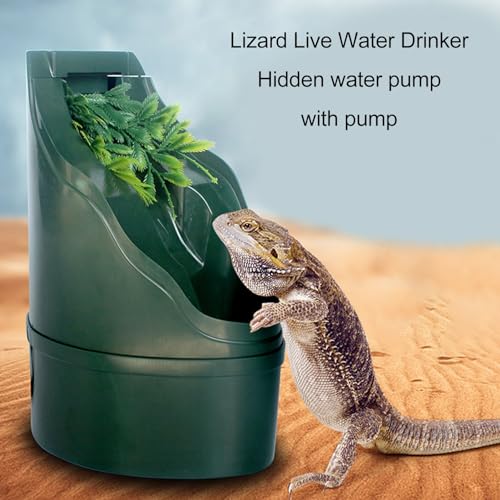 Reptile Drinking Fountain Water Dripper Living Aqua Waterfall for Lizard Turtle Snake Spiders