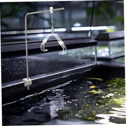 VICASKY 2pcs Aquarium Lamp Clip Holder Fit for Terrarium Reptile Light Fixtures Easy Installation Secure Fixation Compatible with Glass Tanks
