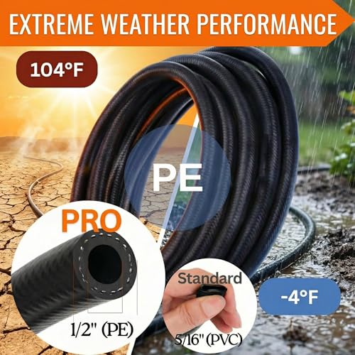 240FT Drip Irrigation System for Garden: 30 Nozzles 1/2" PE Tubing Automatic Watering Kit Adjustable Misting Sprinkler Mister 1/4" Hose for Water Plants Tape Raised Beds Lawn Outdoor Greenhouse - size: 240FT Quick Connect