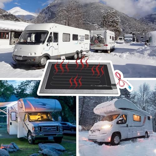 RV Tank Heater Pad 12V/13.5V,12"x18"RV Holding Tank Heater w/Thermostat-3pk | RV Water Tank Heater Pad for Camper/Trailer/Marine/Motorhome,Up to 50Gallon Fresh Grey Black Water,Automatic Prevent Freezing - style: 12/13.5V-3PCS
