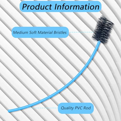 2 PCS Condensate Flexible Drain Brush, 15.7 in Nylon and PVC Drain Line Cleaning Brush, Keep Condensate Traps Clean, for AC Condensate P Trap, Dirt Clean Condensate Drain Trap - style: 2 PCS 15.7 In
