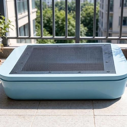 Reptile Breeding Box Clear Terrarium House Feeding Storage Live Food Breeding Box Efficient pp Material Suitable for pet Care Educational Display, None Hole - color: none hole